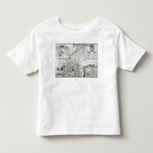 T-shirt Pour Les Tous Petits Carte de Caernarvon, 1616