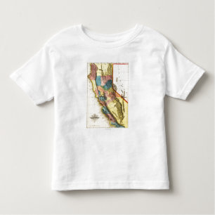 T-shirt Pour Les Tous Petits Carte de CaliforniaPanoramic