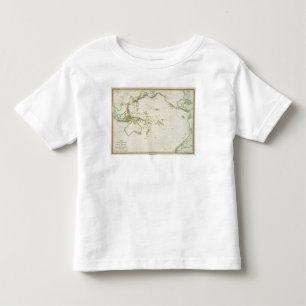 T-shirt Pour Les Tous Petits carte de ceinture de volcan