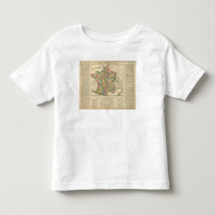 T-shirt Pour Les Tous Petits Carte de chronologie de la France