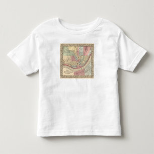 T-shirt Pour Les Tous Petits Carte de Cincinnati par Mitchell