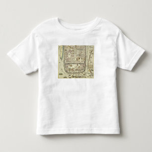 T-shirt Pour Les Tous Petits Carte de Jérusalem et des abords, de 'C