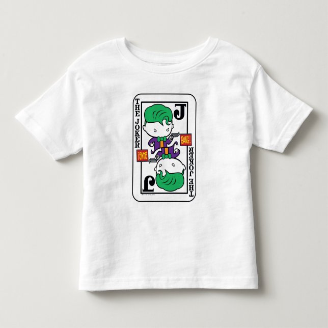 T-shirt Pour Les Tous Petits Carte de jeu Chibi Joker (Devant)