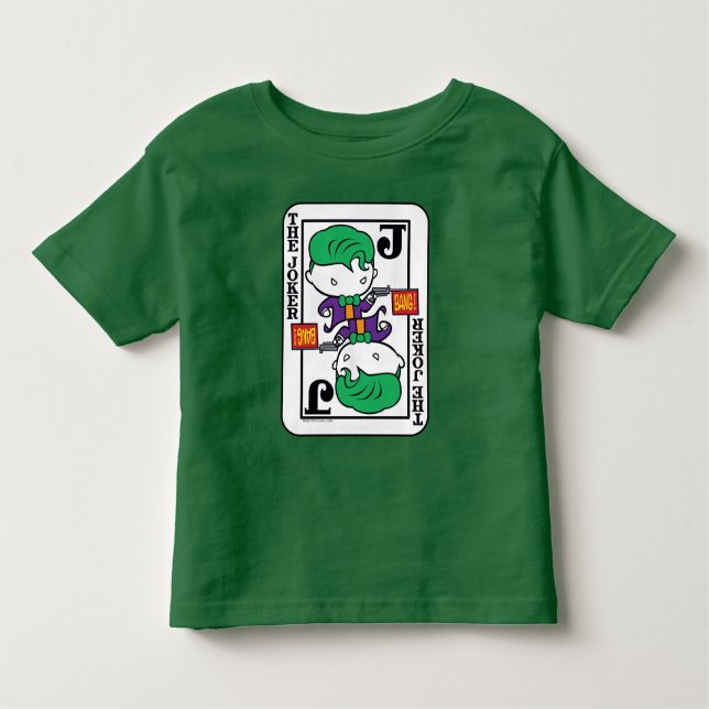 T-shirt Pour Les Tous Petits Carte de jeu Chibi Joker (Devant)
