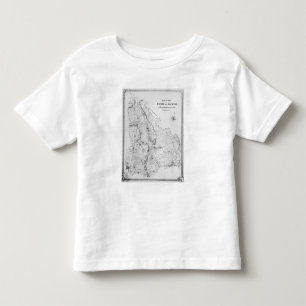 T-shirt Pour Les Tous Petits Carte de la paroisse de Hackney