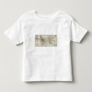 T-shirt Pour Les Tous Petits Carte de la voie 2 de Lewis et de Clark