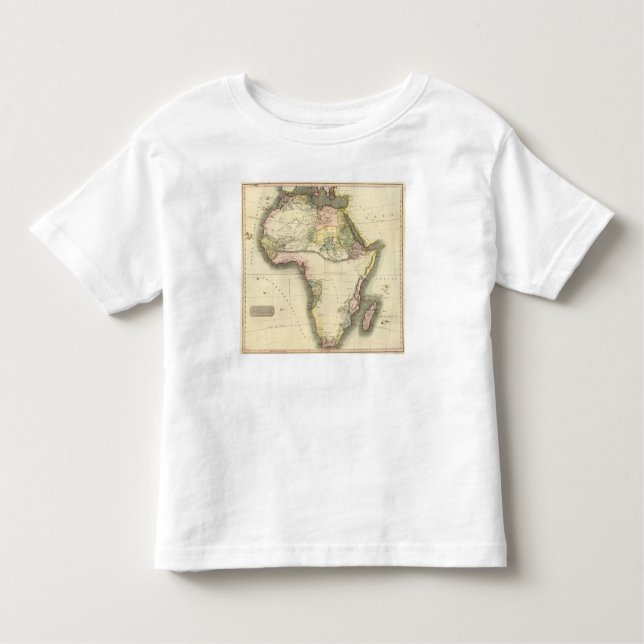 T-shirt Pour Les Tous Petits Carte de l'Afrique (Devant)