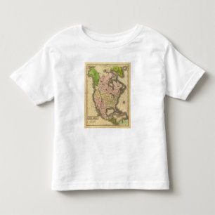 T-shirt Pour Les Tous Petits Carte de l'Amérique du Nord Olney