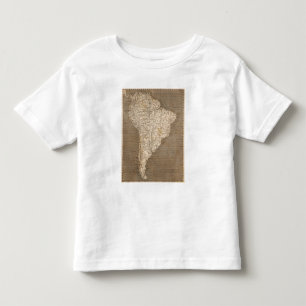 T-shirt Pour Les Tous Petits Carte de l'Amérique du Sud par Arrowsmith