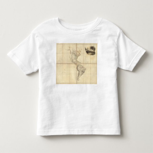 T-shirt Pour Les Tous Petits Carte de l'Amérique par un Arrowsmith (Devant)