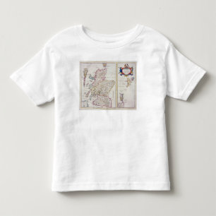 T-shirt Pour Les Tous Petits Carte de l'Ecosse, c.1700