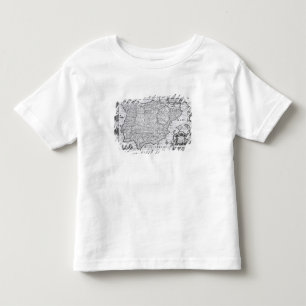 T-shirt Pour Les Tous Petits Carte de l'Espagne