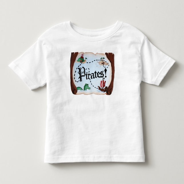 T-shirt Pour Les Tous Petits Carte de pirate (Devant)
