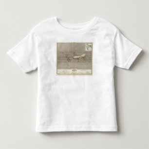 T-shirt Pour Les Tous Petits Carte de pluie de Hyetographic