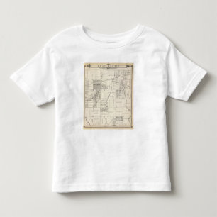 T-shirt Pour Les Tous Petits Carte de section de Ne 1/4 Tulare County de T19S
