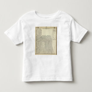 T-shirt Pour Les Tous Petits Carte de section de T1820S R3236E Tulare County