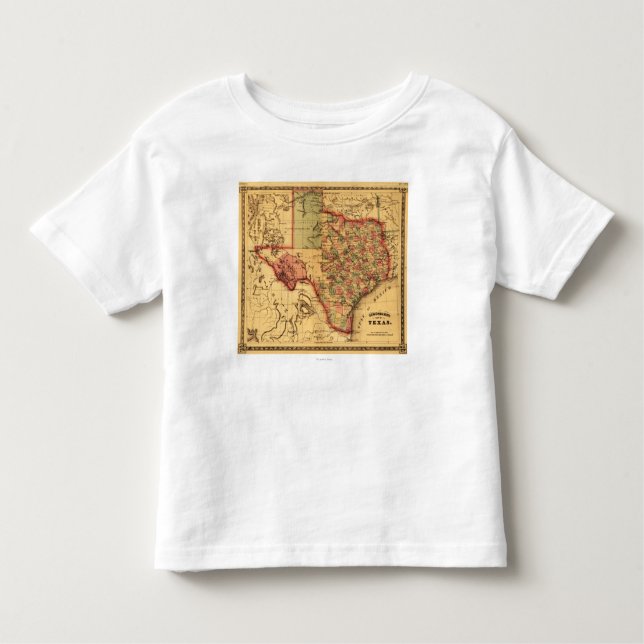 T-shirt Pour Les Tous Petits Carte de TexasPanoramic (Devant)
