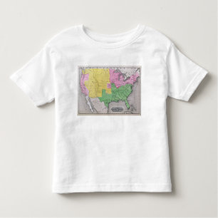 T-shirt Pour Les Tous Petits Carte des Etats-Unis