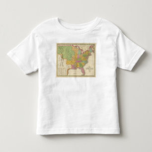 T-shirt Pour Les Tous Petits Carte des Etats-Unis