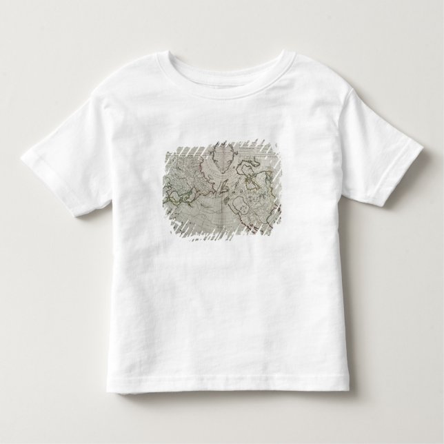 T-shirt Pour Les Tous Petits Carte des nouvelles découvertes (Devant)