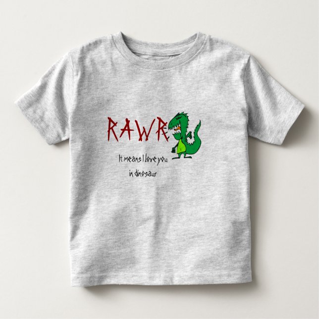 T-shirt Pour Les Tous Petits Carte Dinoasaur (Devant)