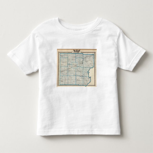 T-shirt Pour Les Tous Petits Carte du comté de Clark (Devant)
