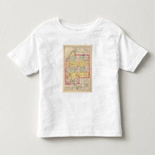 T-shirt Pour Les Tous Petits Carte du comté de Tuscola, Michigan