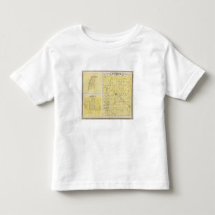T-shirt Pour Les Tous Petits Carte du comté de Union avec Brownsville, libert