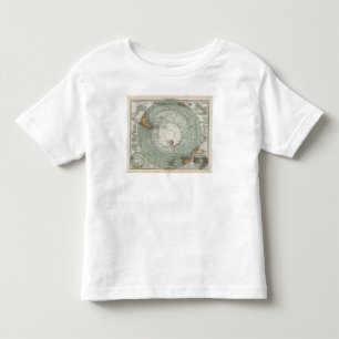 T-shirt Pour Les Tous Petits Carte du sud de région polaire