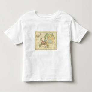 T-shirt Pour Les Tous Petits Carte géologique de l'Europe