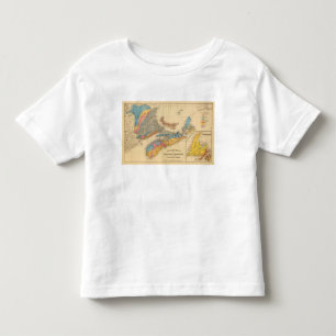 T-shirt Pour Les Tous Petits Carte géologique, Provinces maritimes