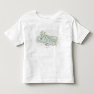 T-shirt Pour Les Tous Petits Carte illustrée de l'empire romain
