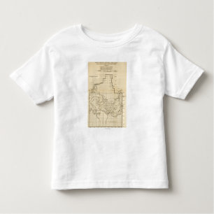 T-shirt Pour Les Tous Petits Carte nationale de ParkPanoramic de canyon grand