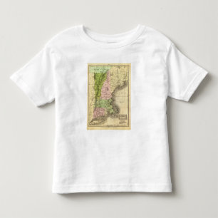 T-shirt Pour Les Tous Petits Carte orientale d'Olney d'états