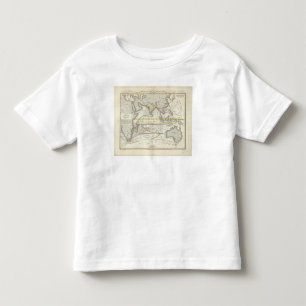 T-shirt Pour Les Tous Petits Carte physique des mers indiennes