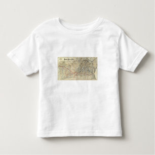 T-shirt Pour Les Tous Petits Carte Richmond et Louisville rr