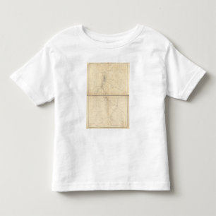 T-shirt Pour Les Tous Petits Carte topographique de région d'exploitation de