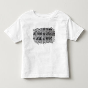 T-shirt Pour Les Tous Petits Cartes de jeu dépeignant des épisodes