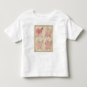 T-shirt Pour Les Tous Petits Cartes de vitalité des Etats-Unis