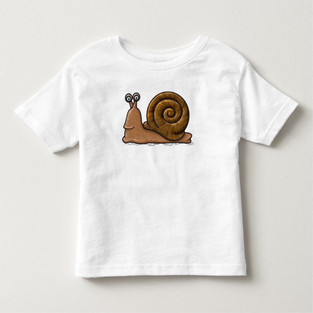 T-shirt Pour Les Tous Petits Cartographie d'escargot (Devant)