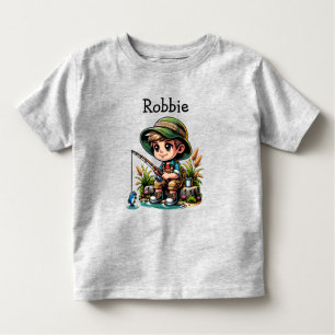T-shirt Pour Les Tous Petits Carton de pêche petit garçon personnalisé