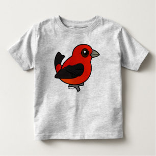 T-shirt Pour Les Tous Petits Cartoon Scarlet Tanager