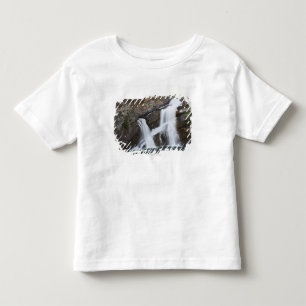 T-shirt Pour Les Tous Petits Cascades sortant d'une falaise de roche