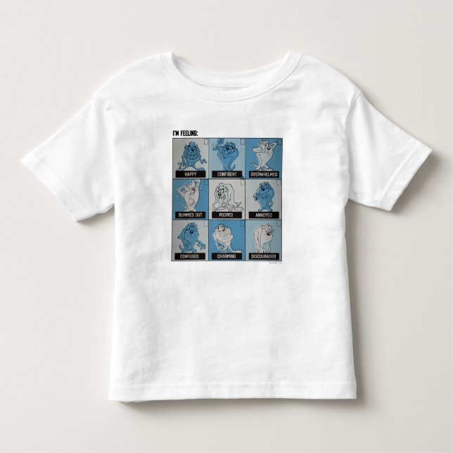 T-shirt Pour Les Tous Petits Case à cocher Émotion TAZ™ (Devant)