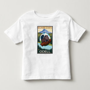 T-shirt Pour Les Tous Petits Castor et capot de Mt. - Odell, Orégon