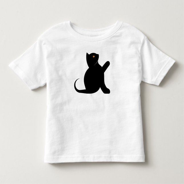 T-shirt Pour Les Tous Petits Cat dit bonjour (Devant)