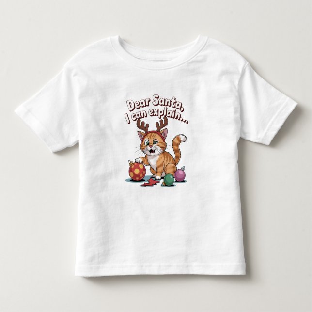 T-shirt Pour Les Tous Petits Cat’s Christmas Plan (Devant)