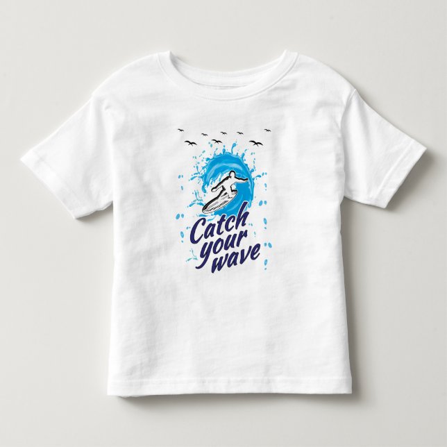 T-shirt Pour Les Tous Petits Catch Your Wave (Devant)