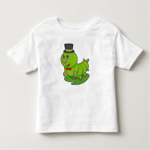 T-shirt Pour Les Tous Petits Caterpillar en Gentleman avec Cylindre