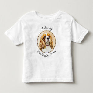T-shirt Pour Les Tous Petits Cavalier King Charles Spaniel Tableau original à